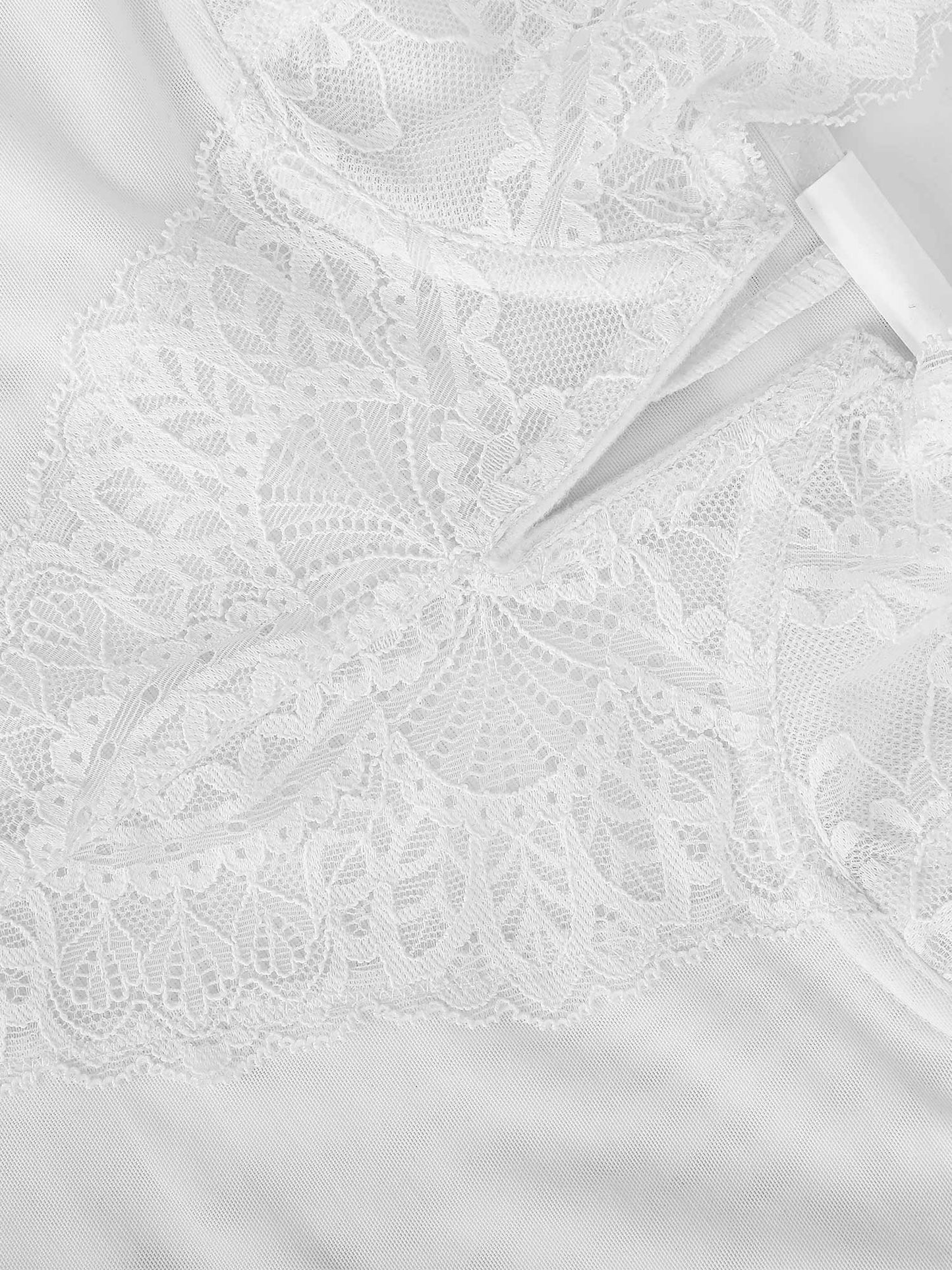 Tigress Diep-V Nek Bodysuits of Leren Rok