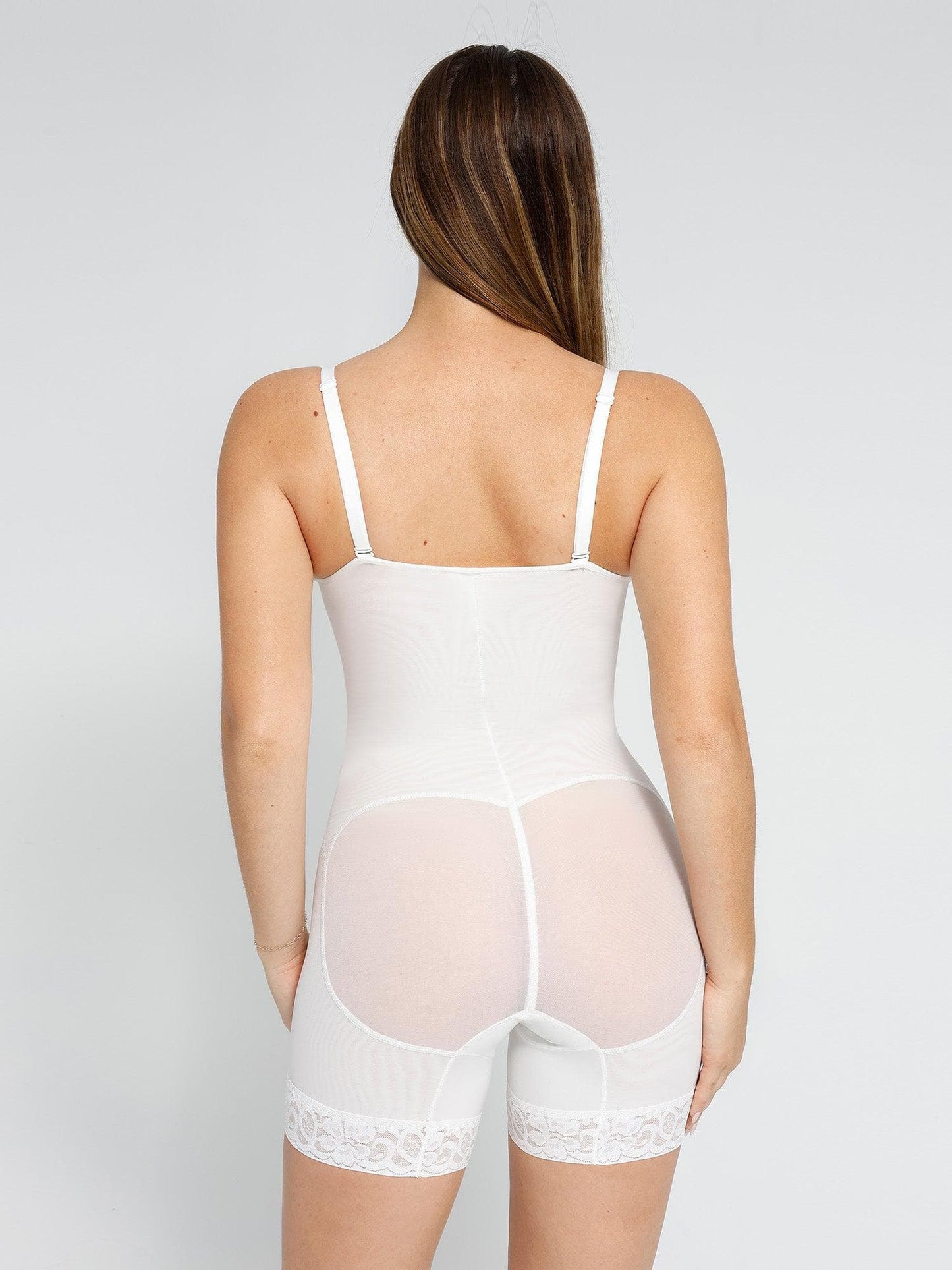 Tigress Diep-V Nek Bodysuits of Leren Rok